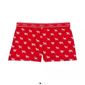 🔥VS Pink cotton blend sleep boxers pj lounge shorts sz XXL NWT